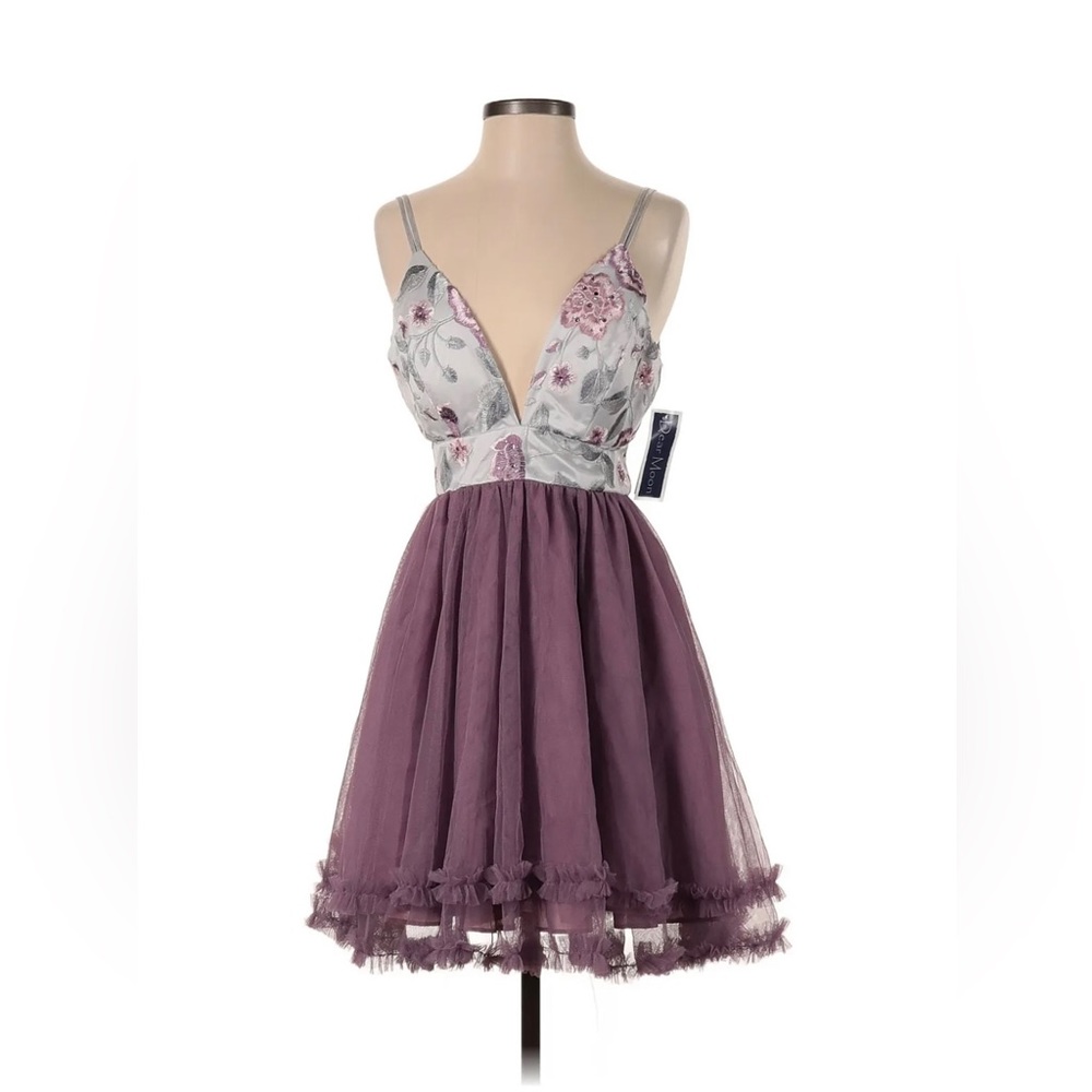 NWT Dear Moon Women Purple Cocktail Dress 5
